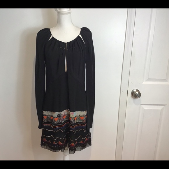 CHLOE SILK EMBELLISHED LACE BEADS DRESS NWT SZ 12 - Picture 16 of 16